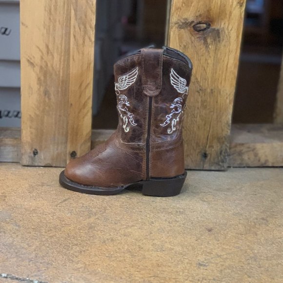 TuffRider Toddler's Sequoia Square Toe Western Boot - BROWN - Picture 4 of 8